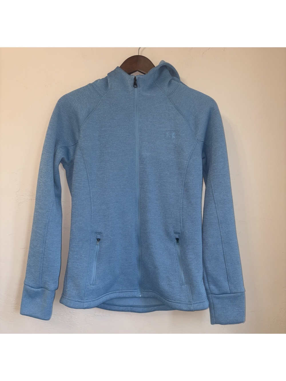 Women's Under Armour ColdGear Loose Fit Zip-Up Hoodie - Blue - Size Small